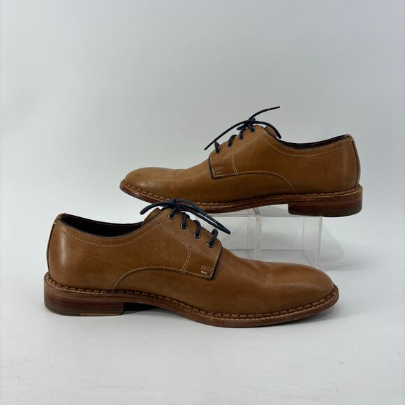 Johnston Murphy J&M 1850 Sz 10.5 Mens Brown Leather Lace Up - Picture 6 of 11